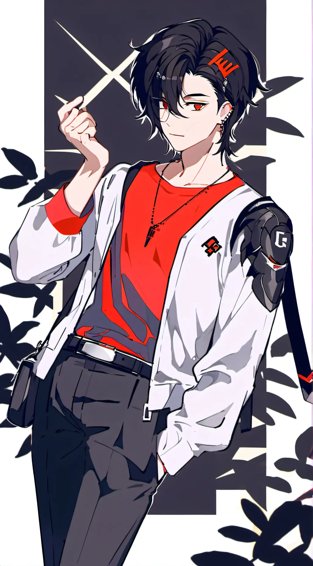 ai character: Demon slayer  background