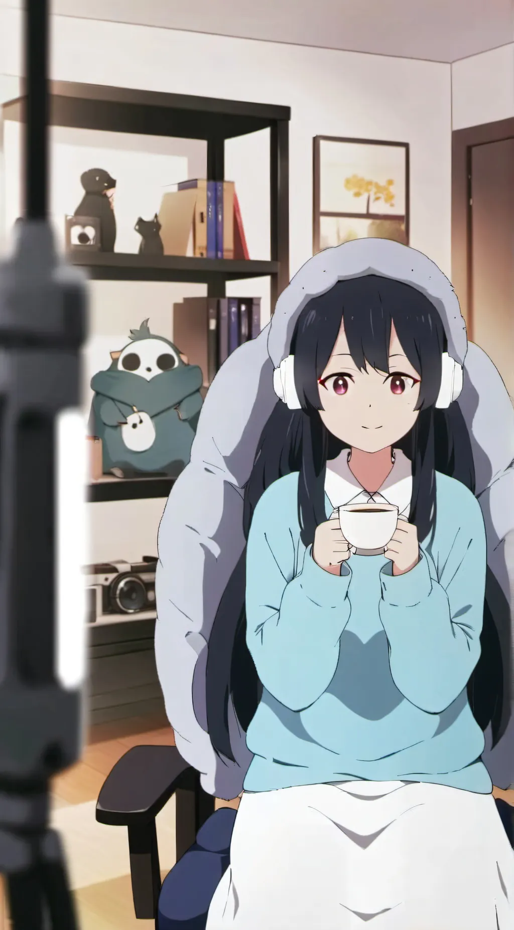 ai character: sleep over  background