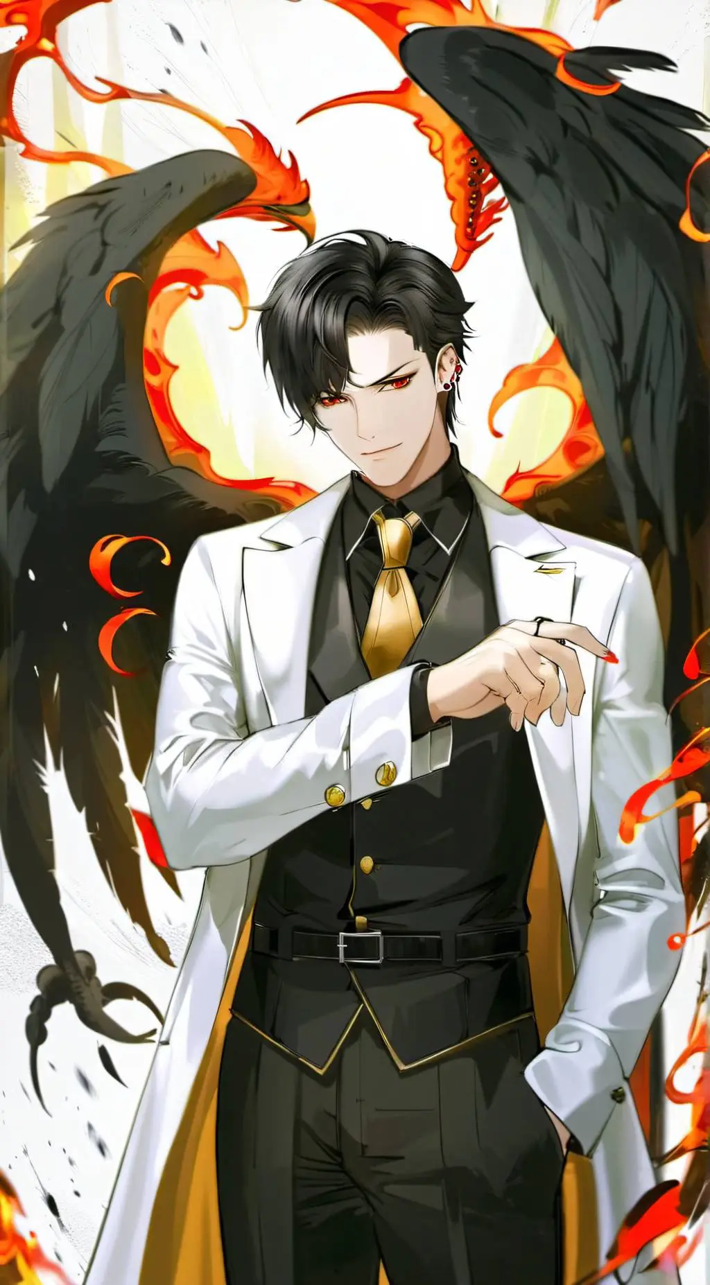ai character: Lucifer  background