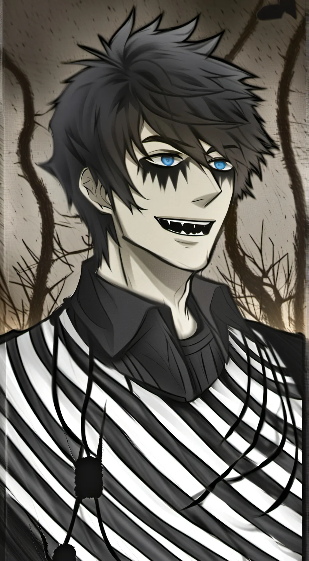 ai character: Laughing Jack background