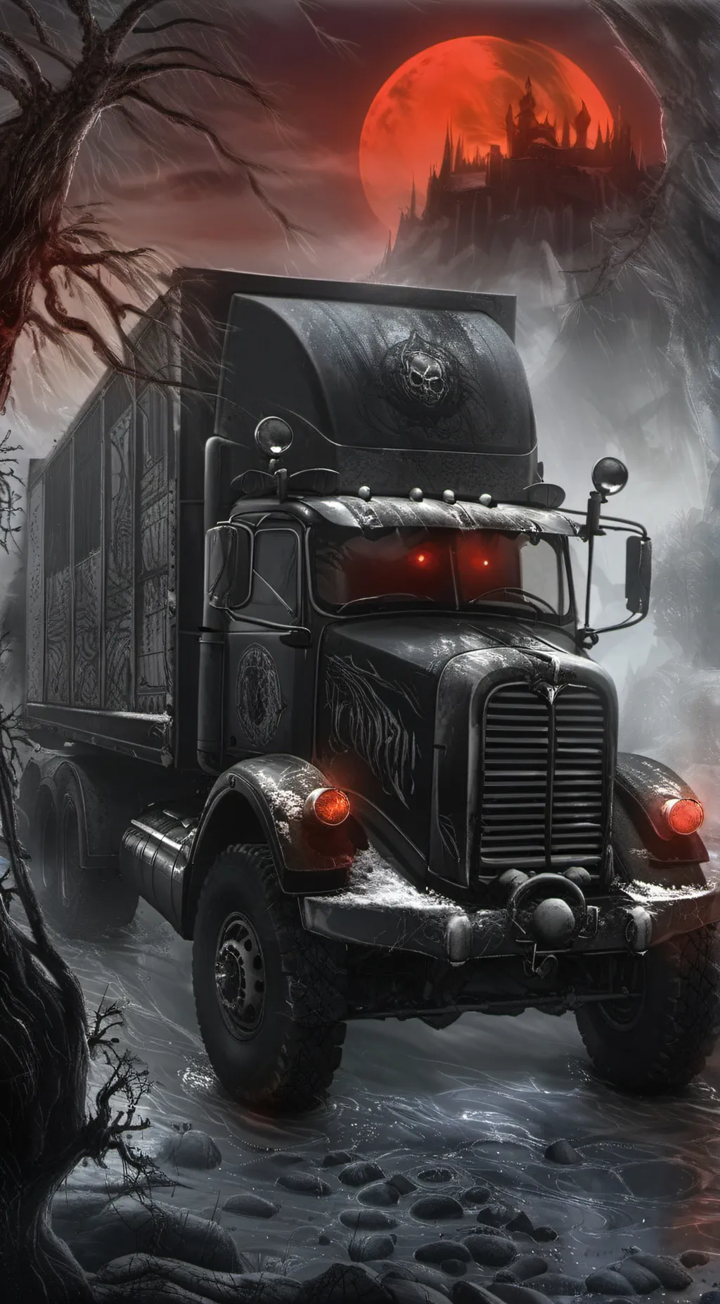 ai character: Moon background