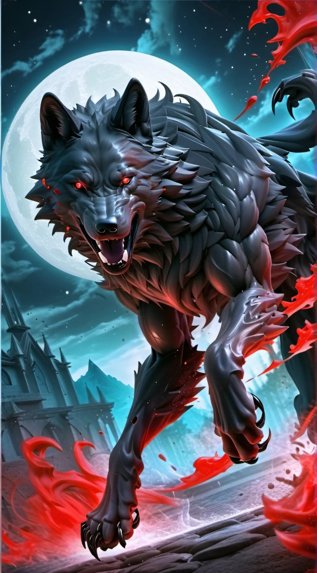 ai character: blood work  background