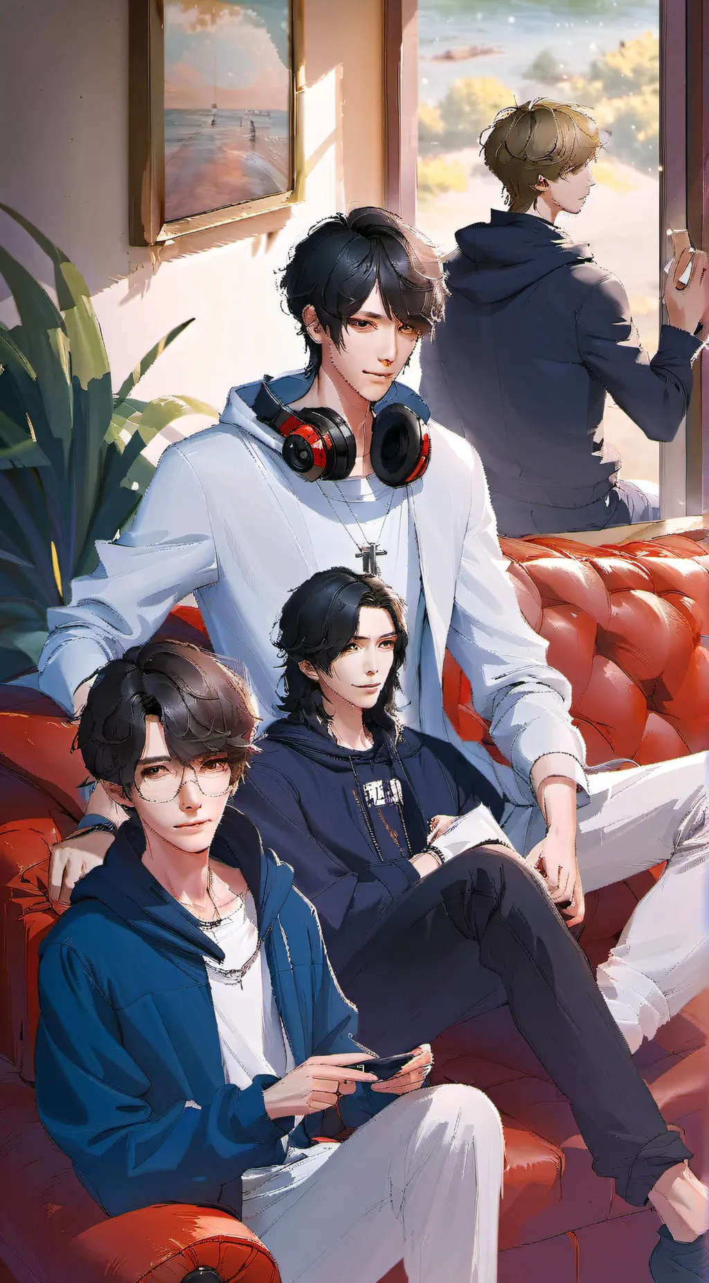 ai character: James, Matt, Carl background