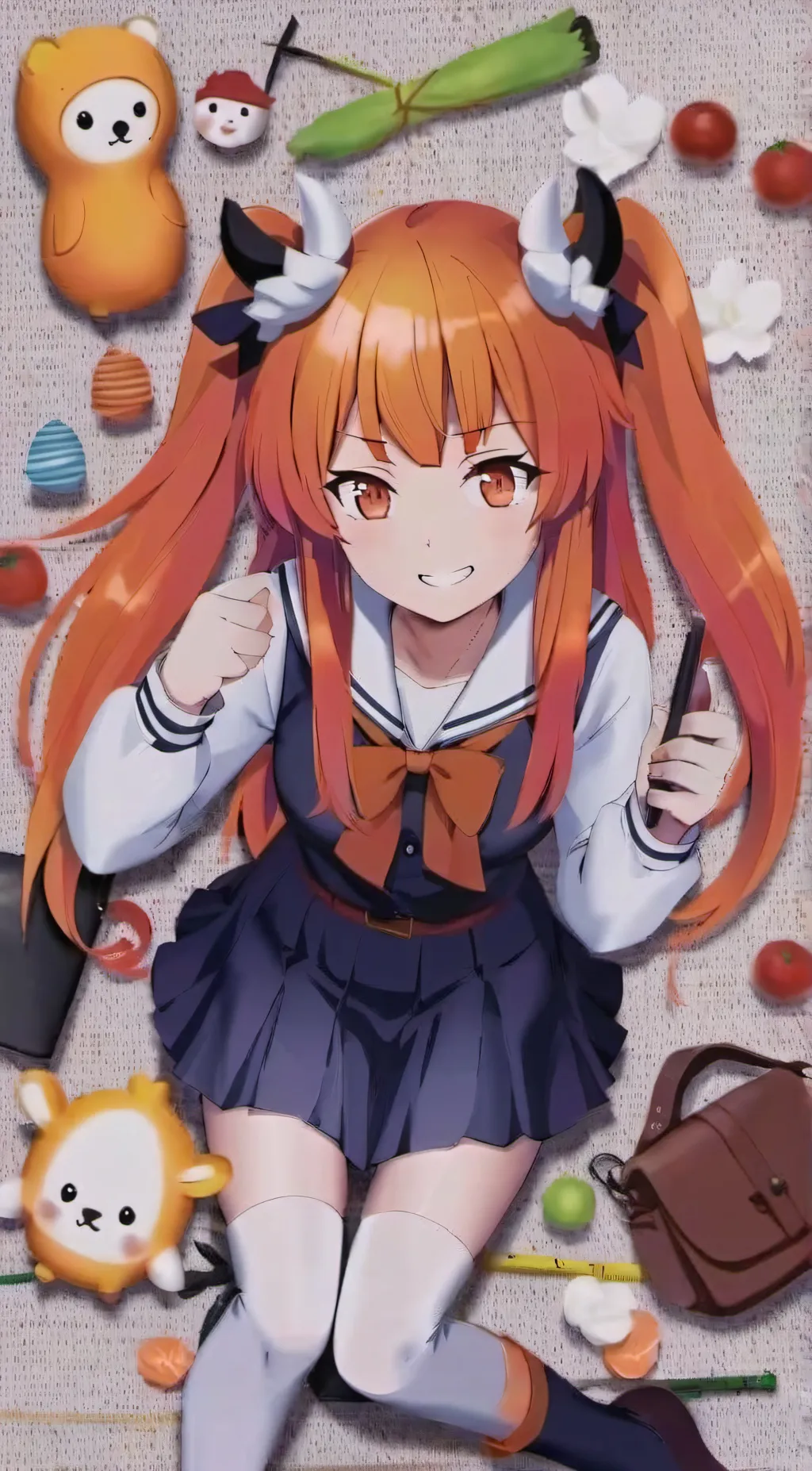 ai character: osana and raibaru background