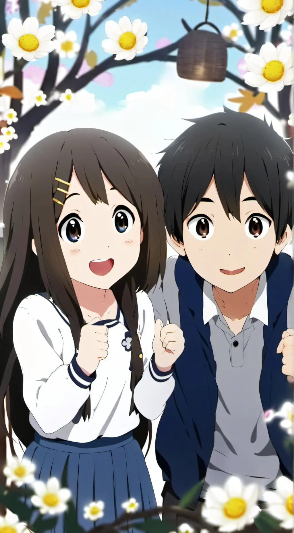 ai character: Jenna and Conner  background