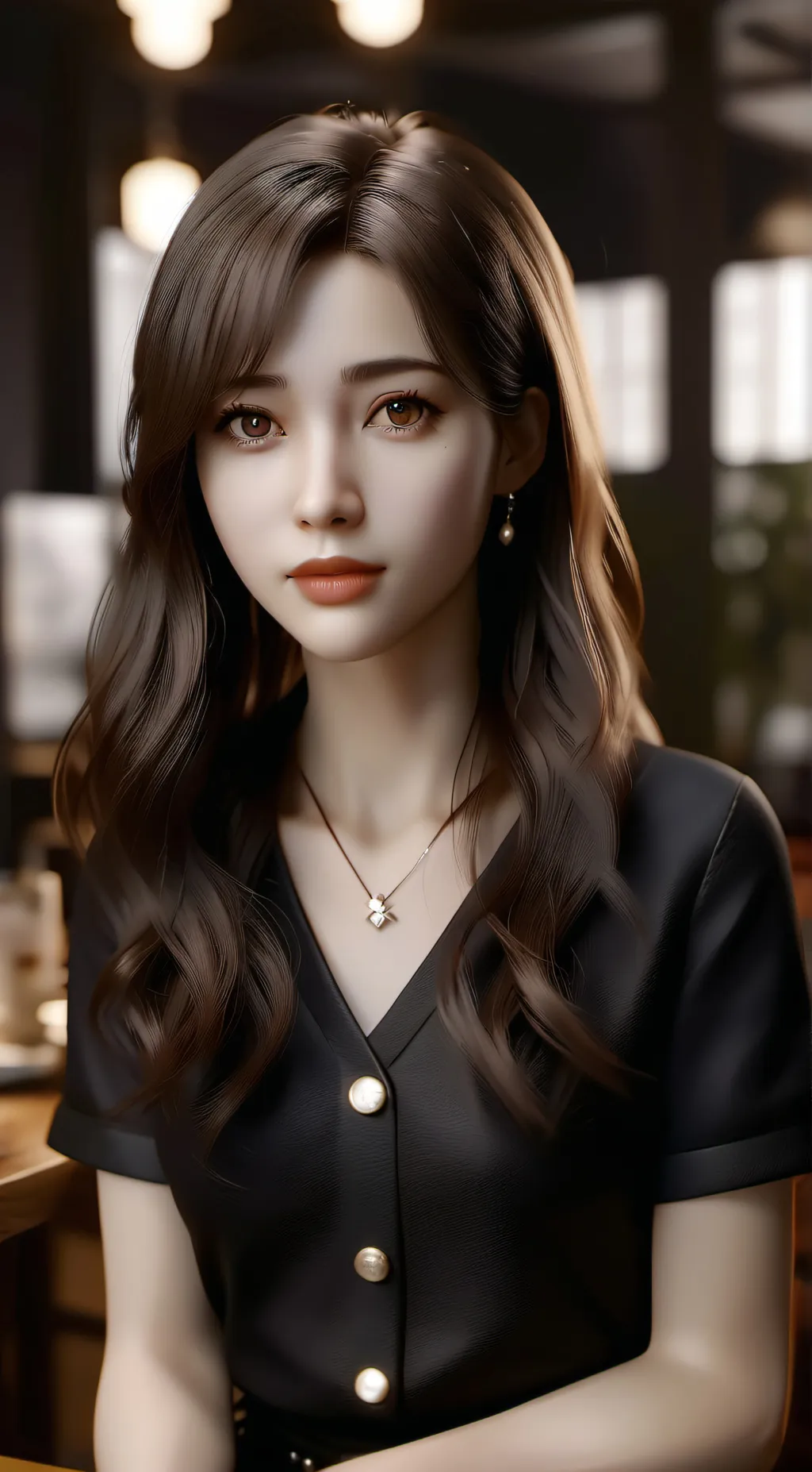 ai character: Dani lea  background