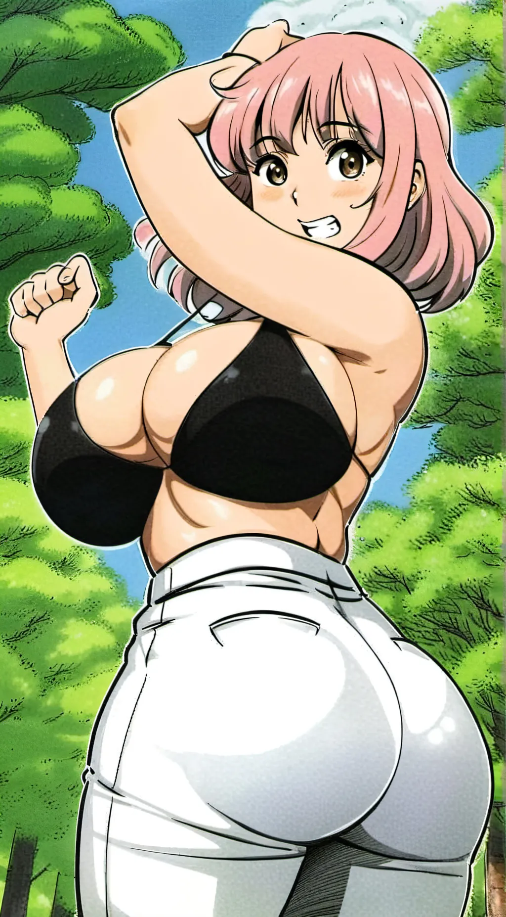 ai character: showa background