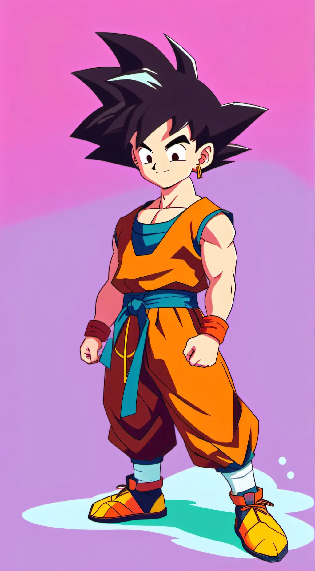 ai character: Goku  background