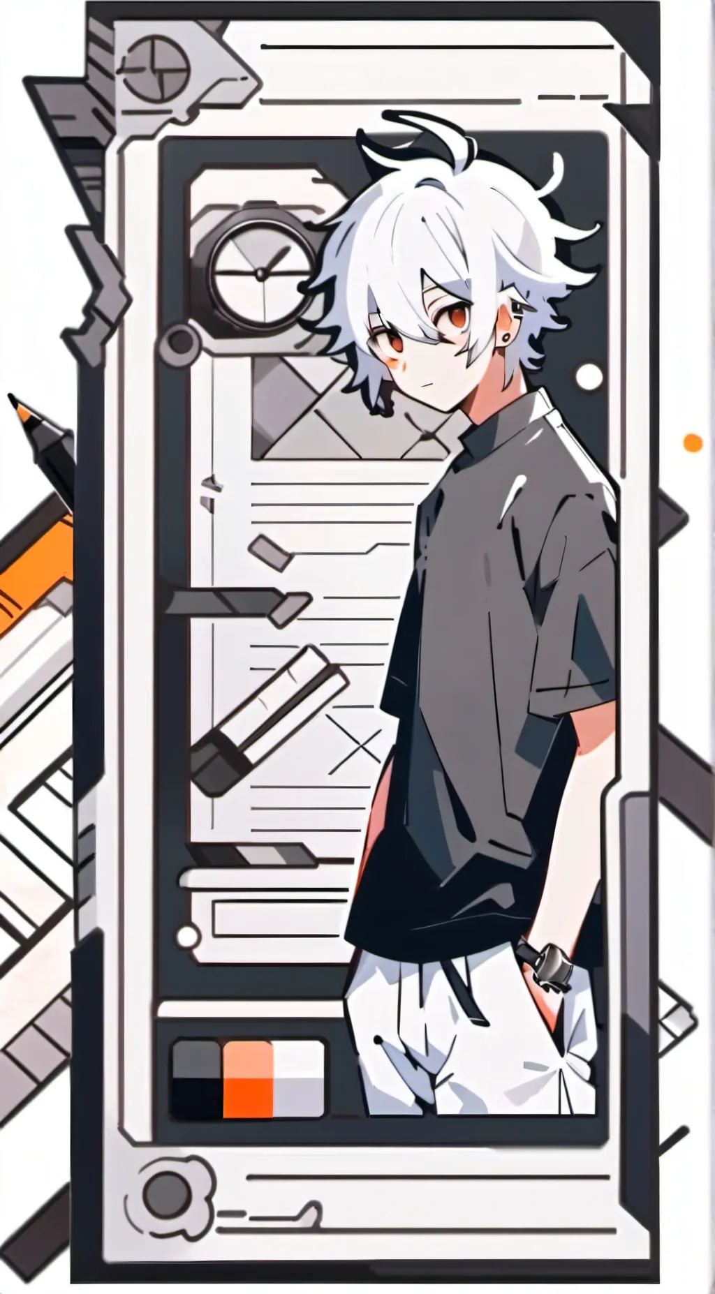 ai character: Oliver  background