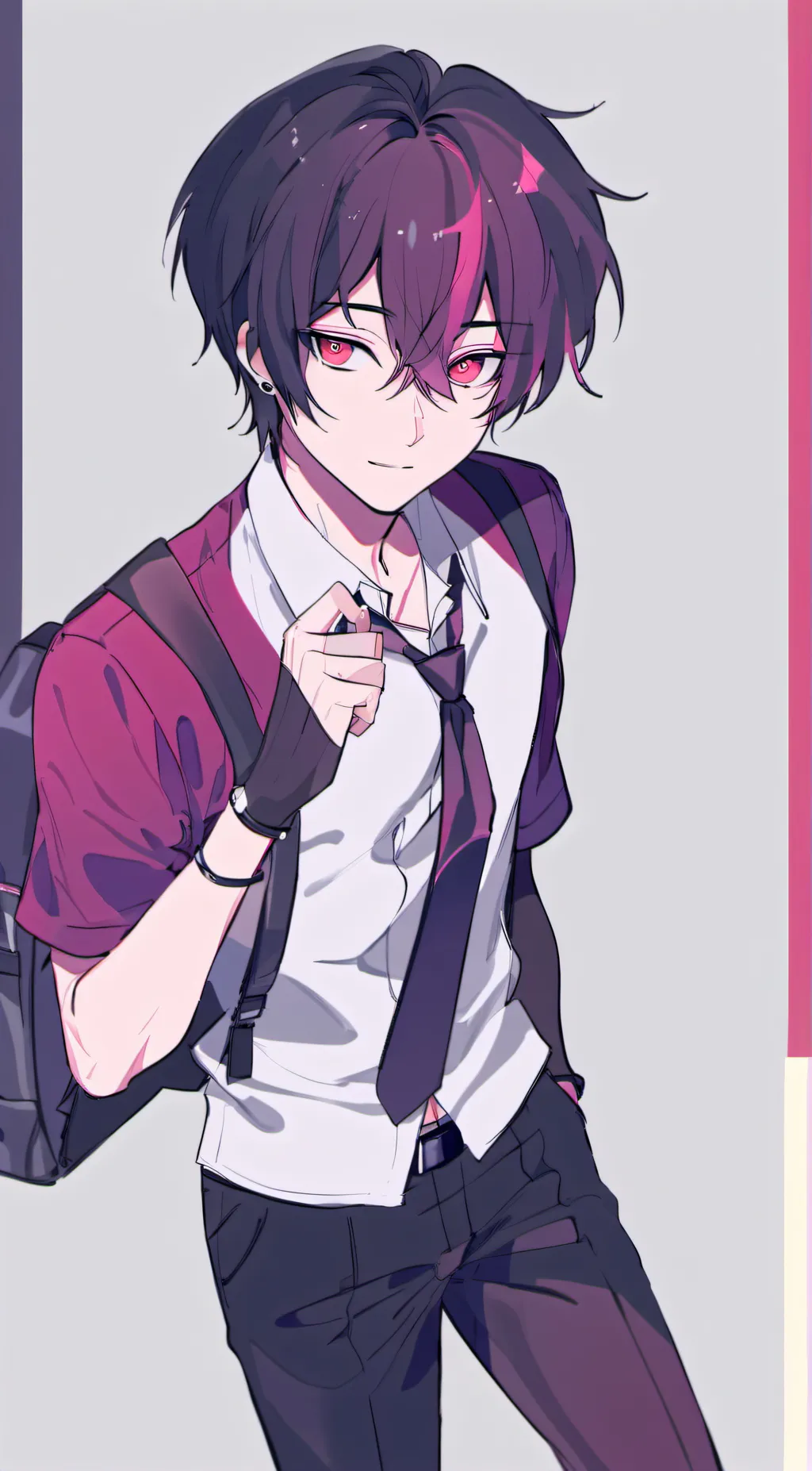 ai character: Rain background