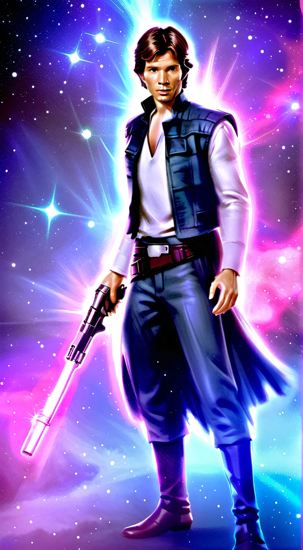 ai character: Han Solo. background