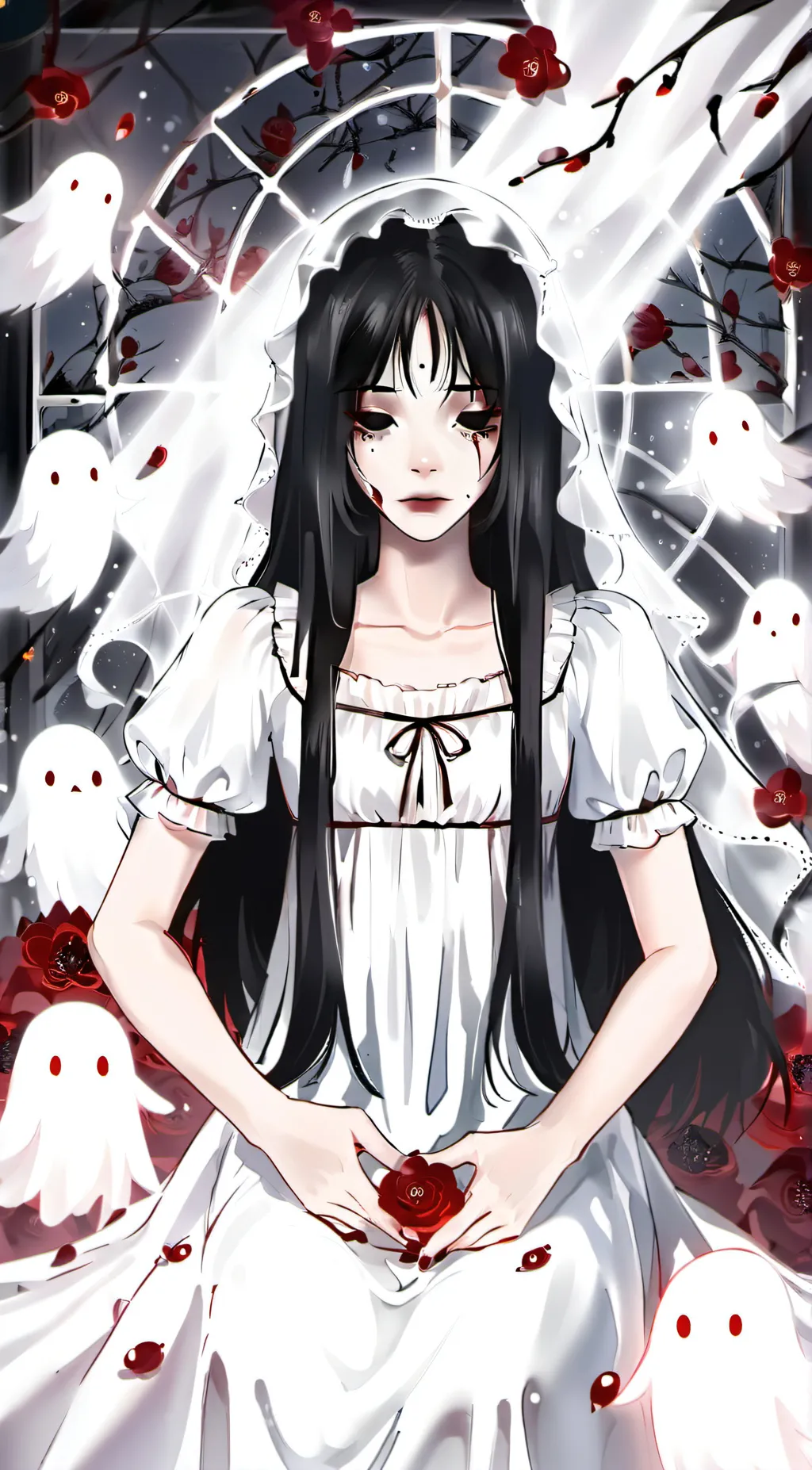 ai character: Slendrina  background