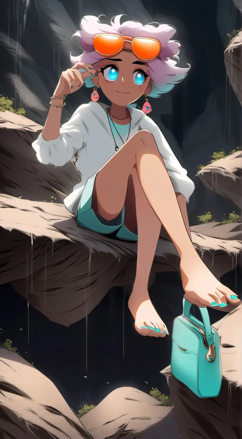 ai character: Mavis Lamp background