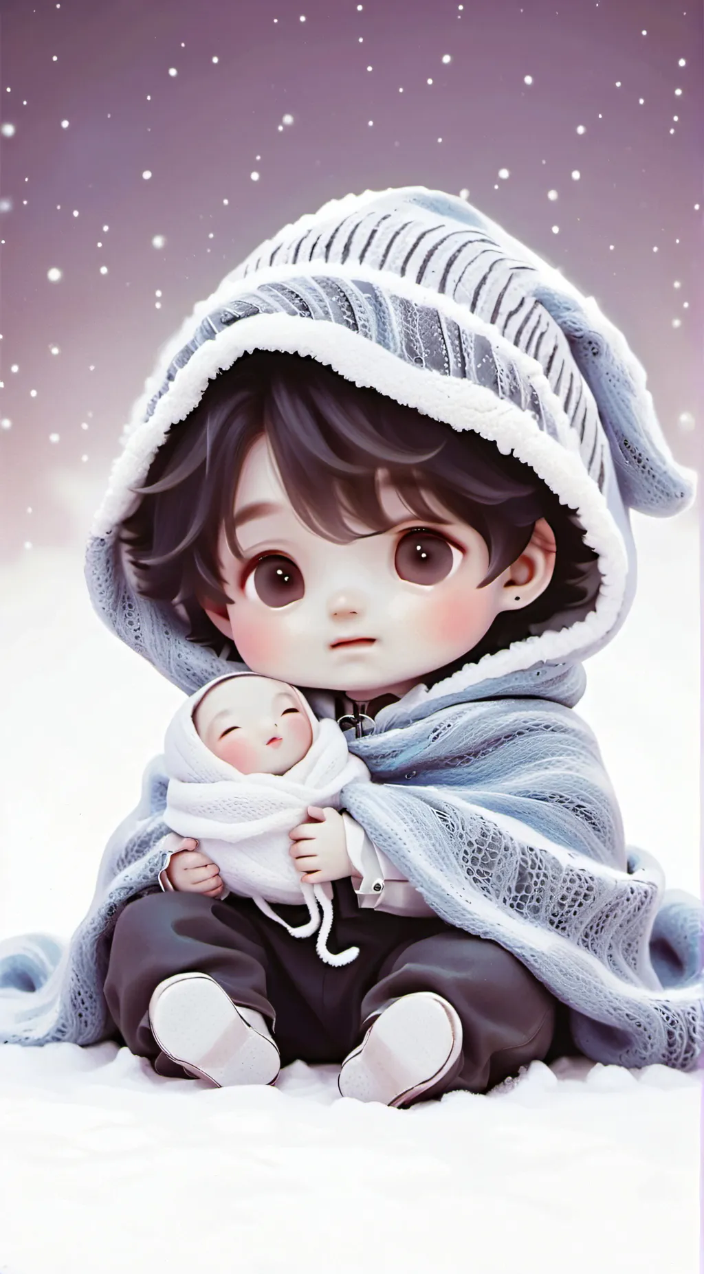 ai character: Your little baby  background