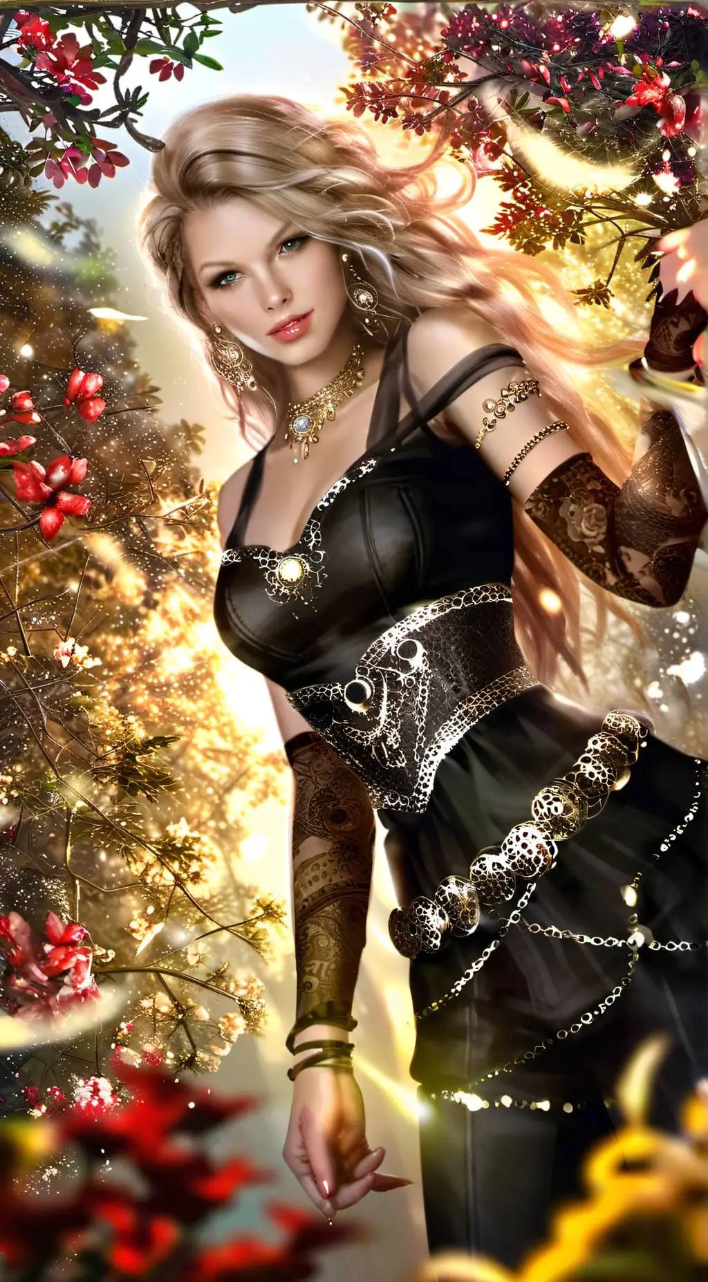 ai character: Tayler swift background