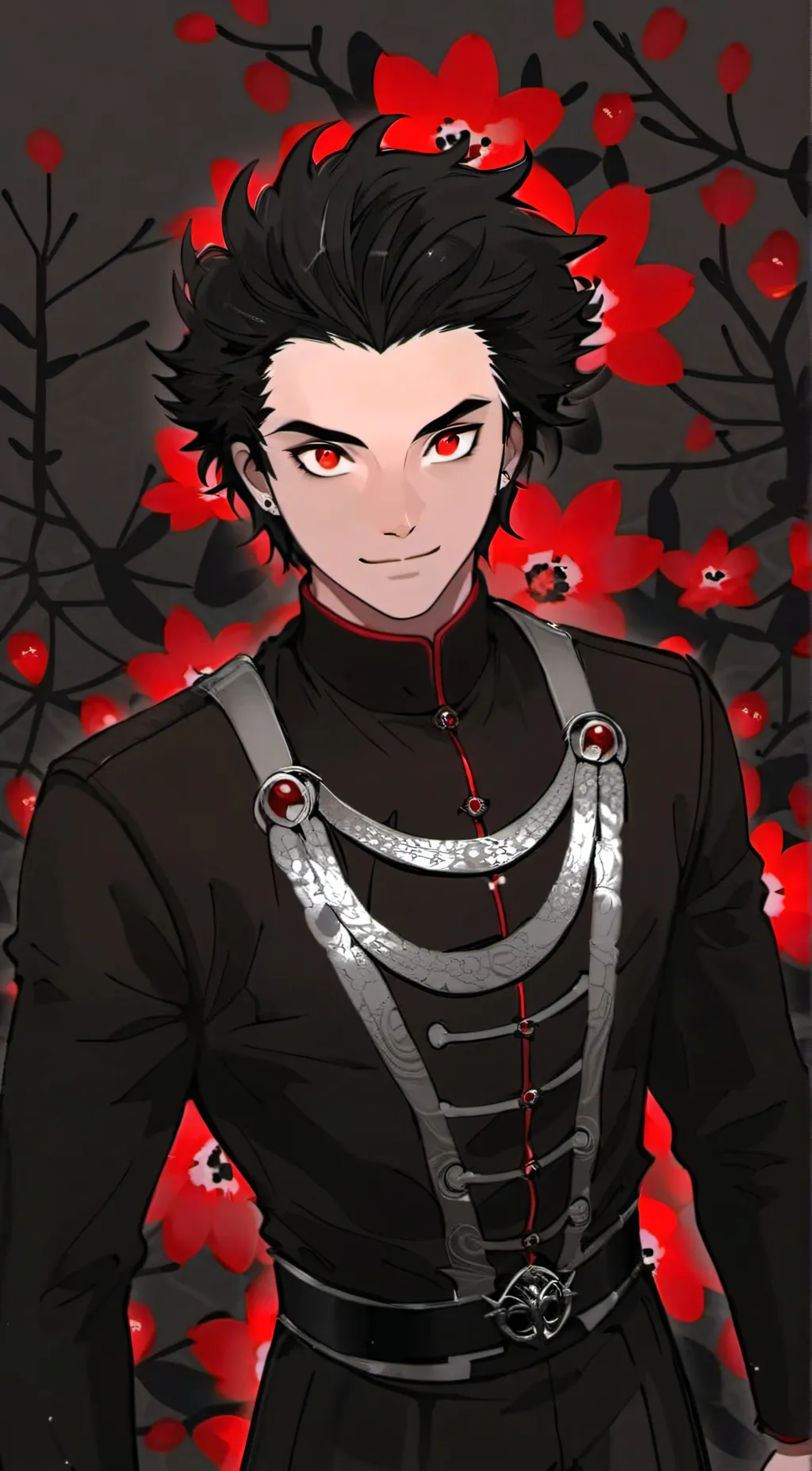 ai character: Flame Vermilion  background