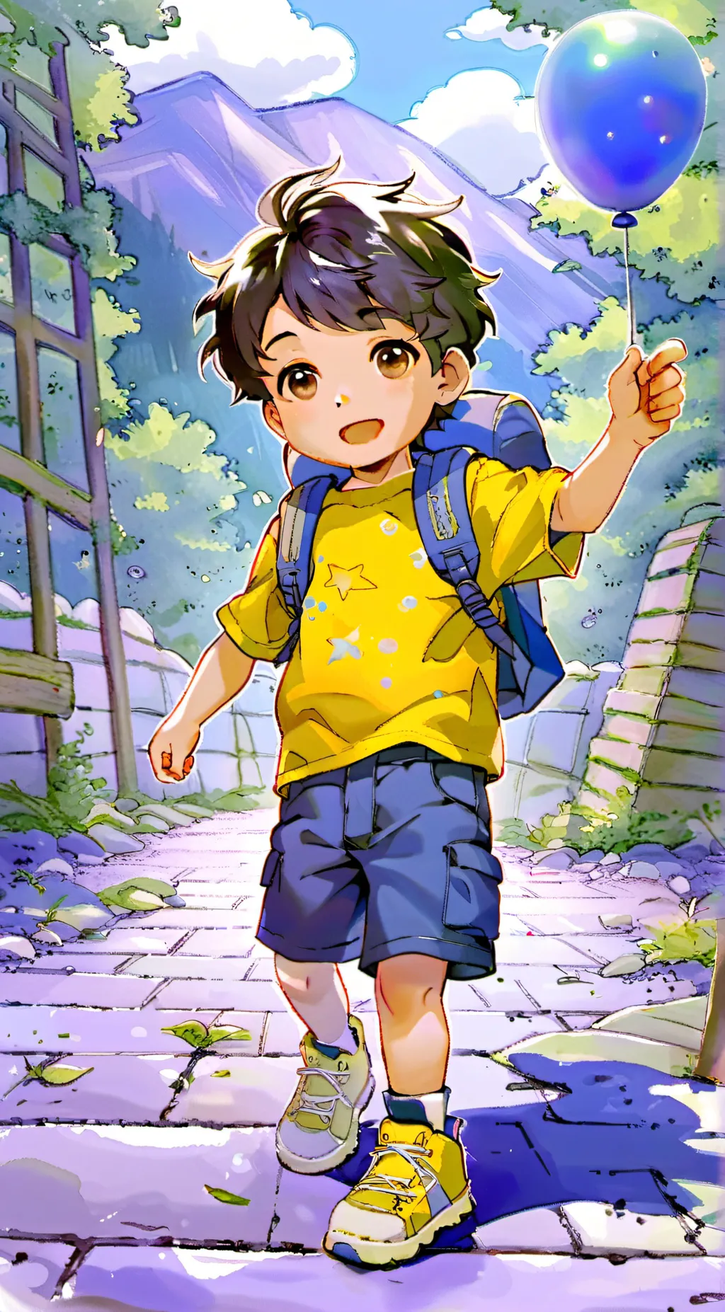 ai character: baby background