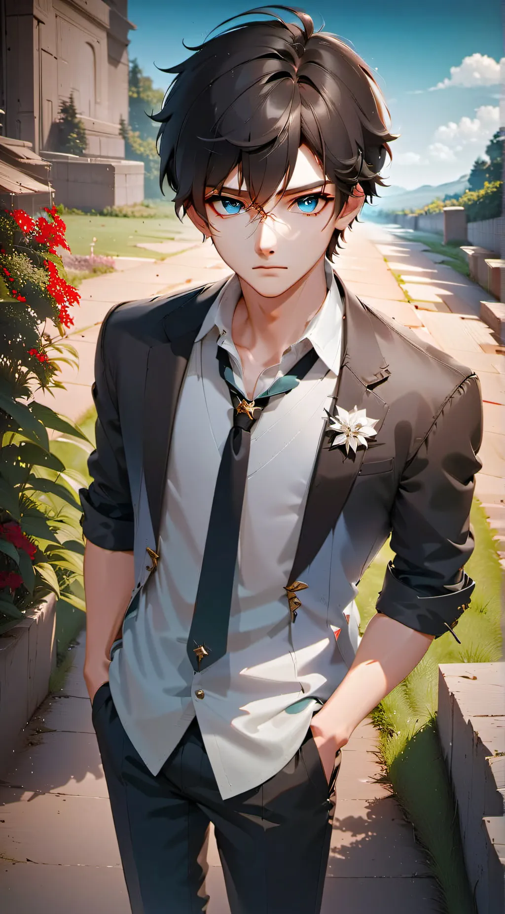 ai character: Chris  background