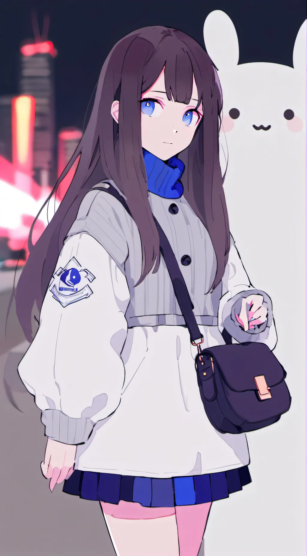 ai character: A girl named Aella background