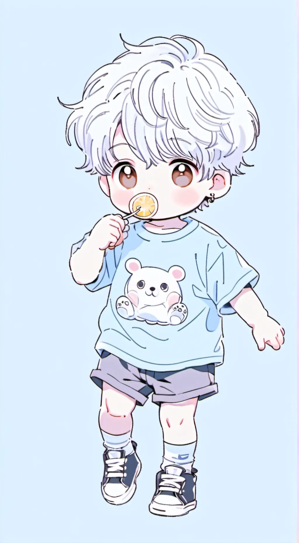 ai character: Bluey background