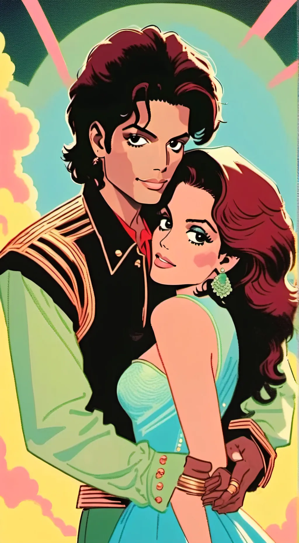 ai character: Michael Jackson  background