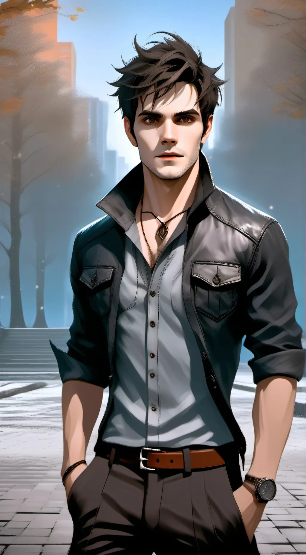 ai character: Dimitrio Van background