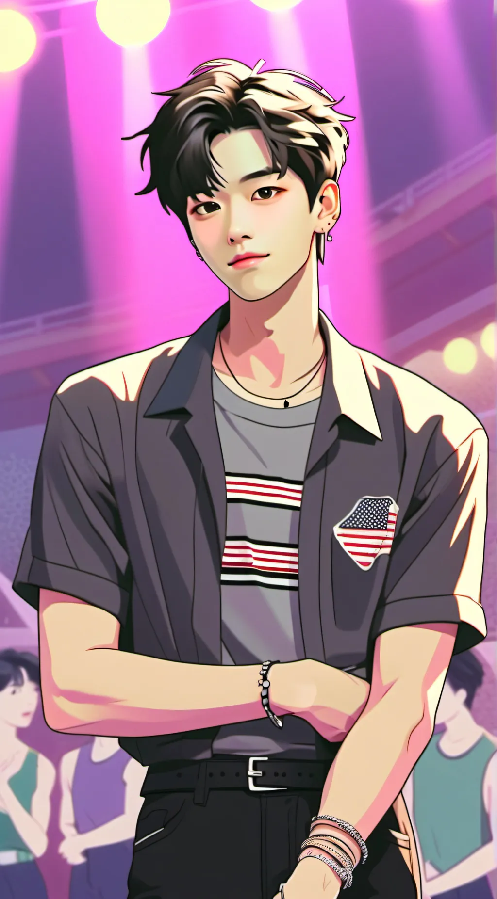 ai character: ENHYPEN background