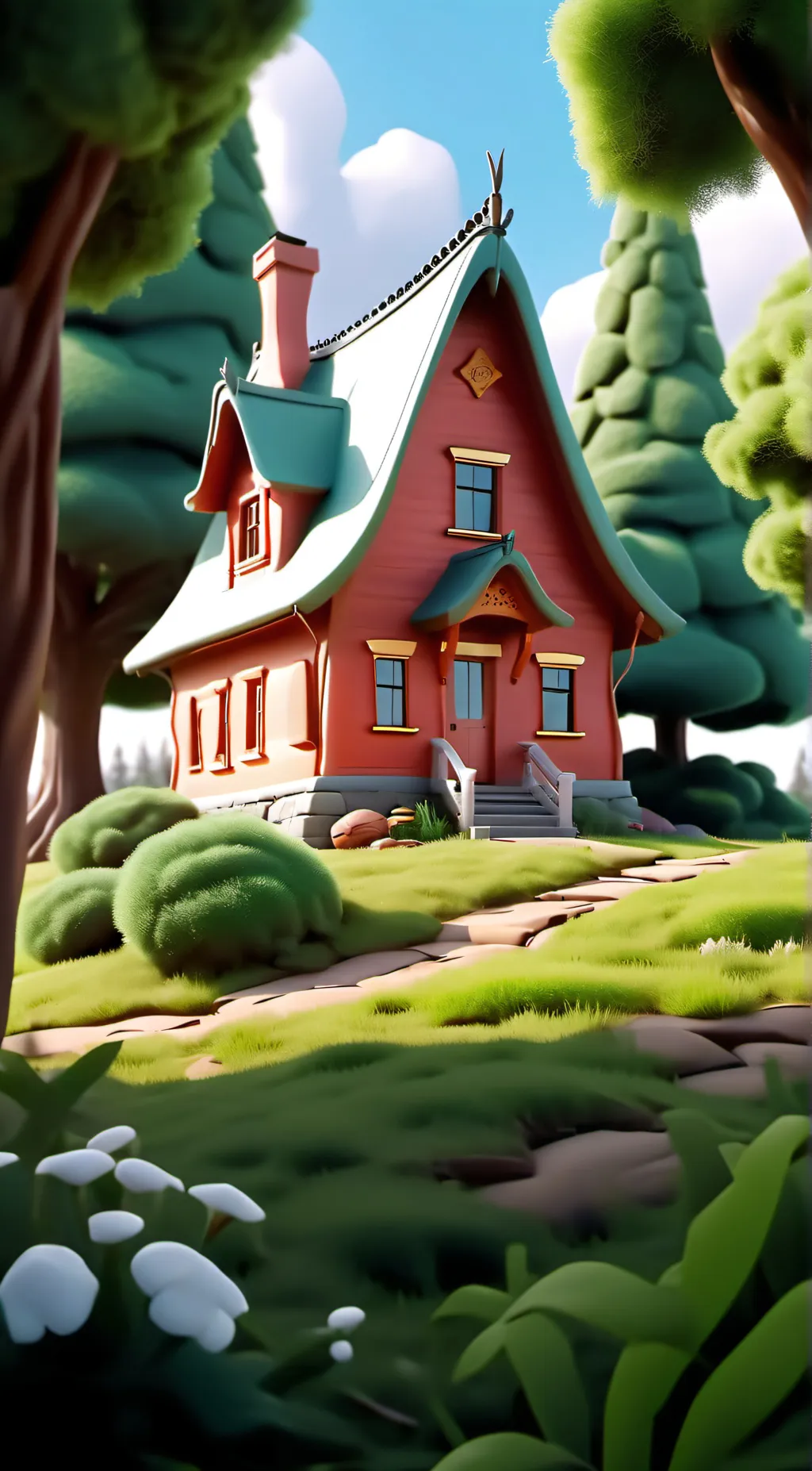 ai character: Resting area background