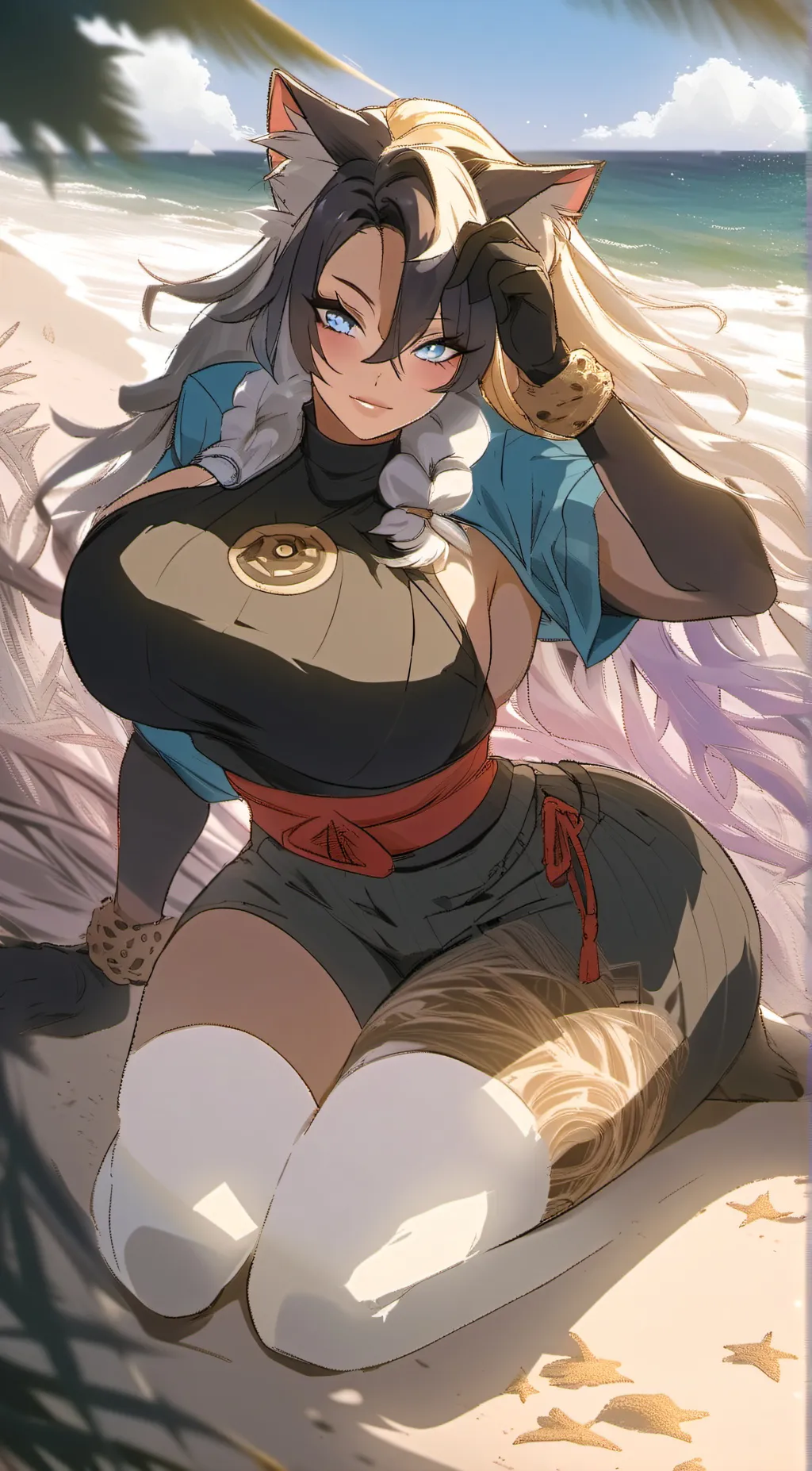 ai character: Aria moon background