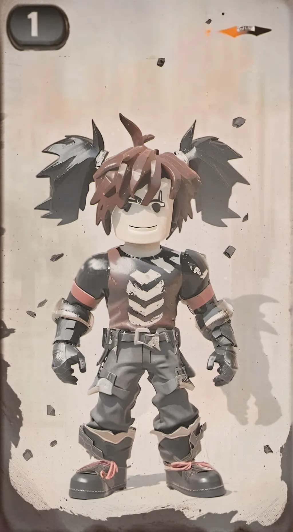 ai character: Roblox bacon background