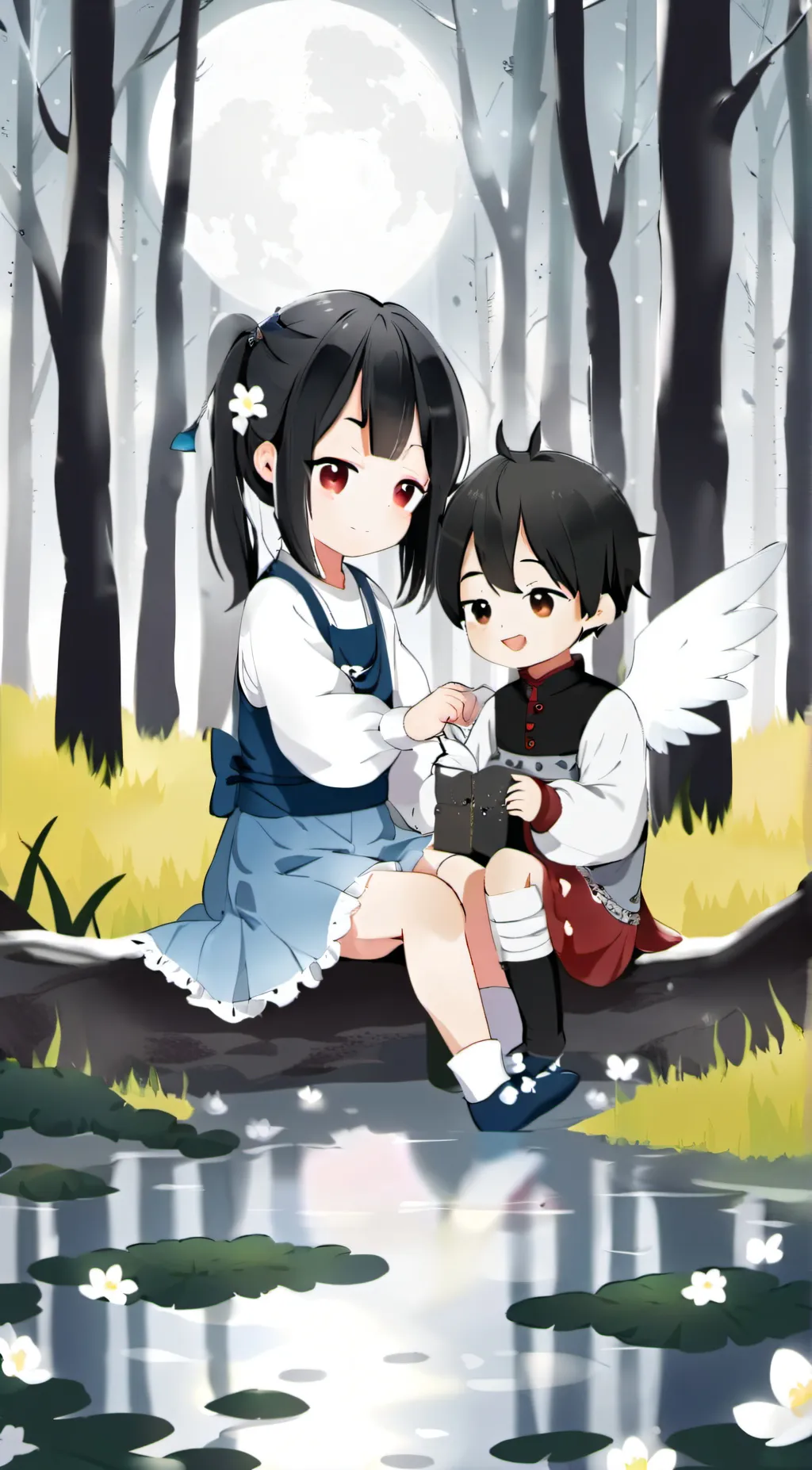 ai character: Chili and Lunar background