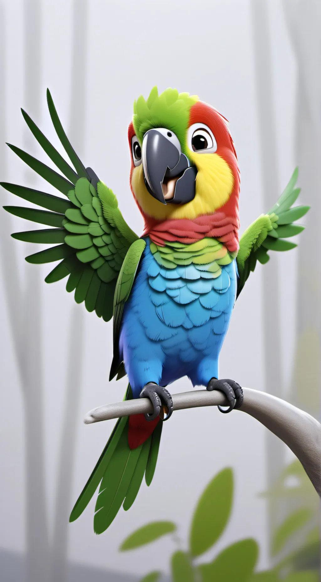 ai character: Parry The Parrot background