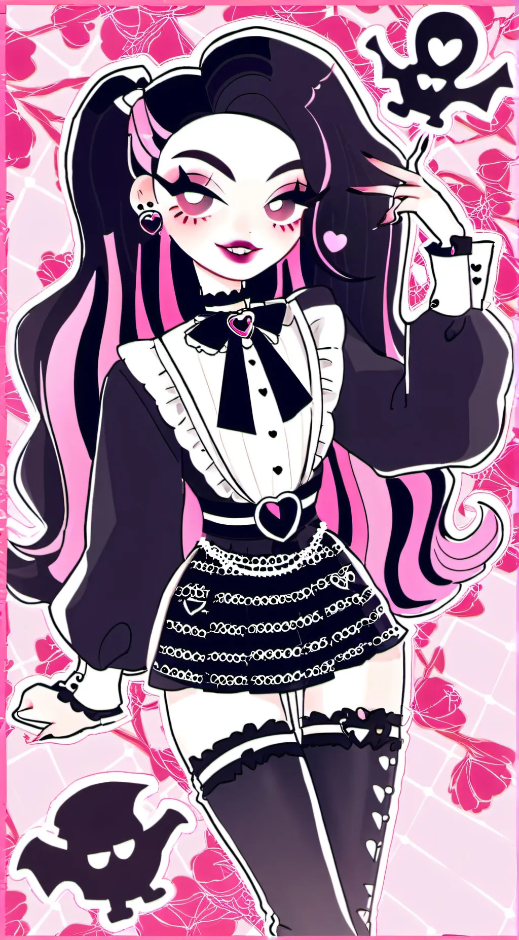 ai character: Draculaura background