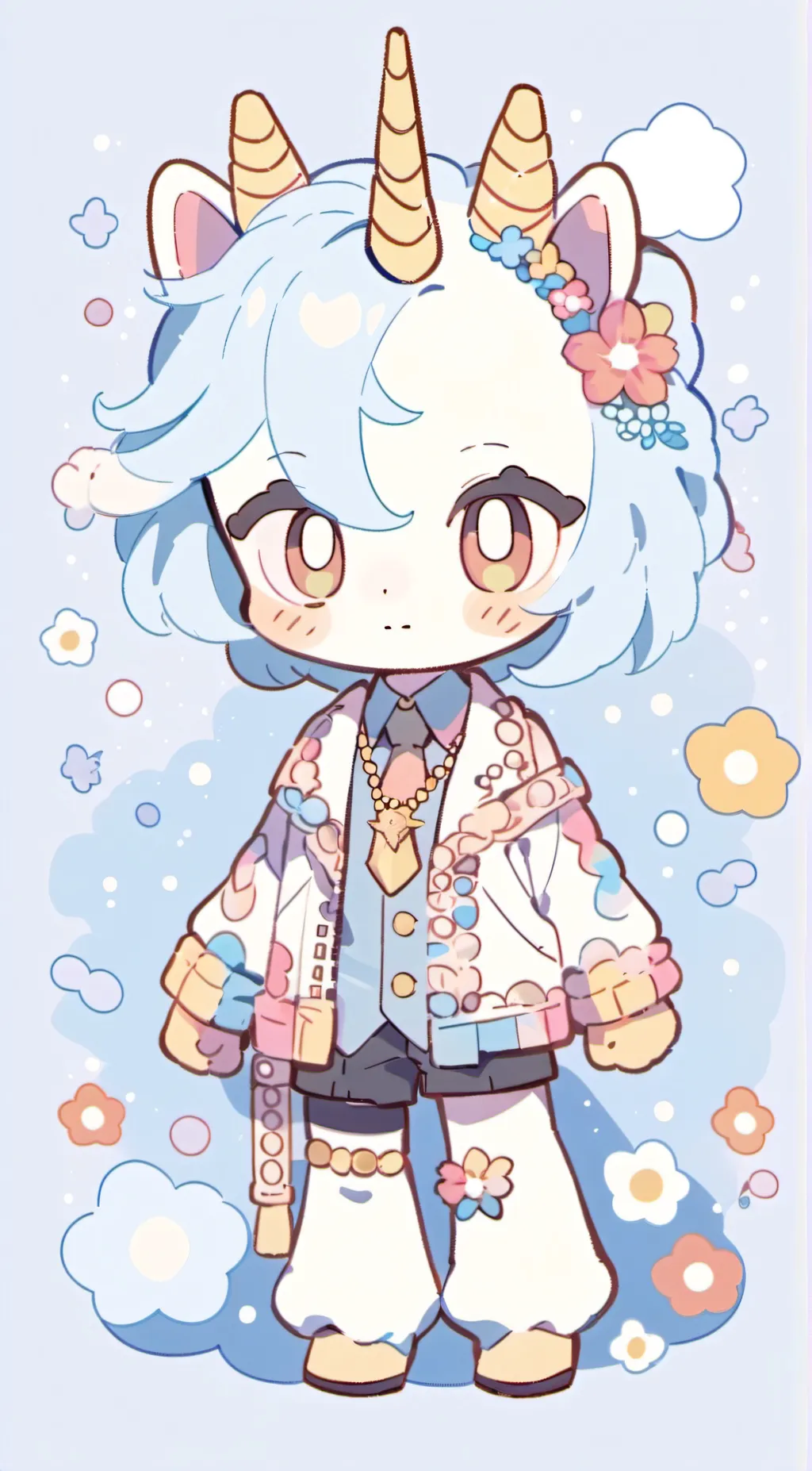 ai character: crafty corn background