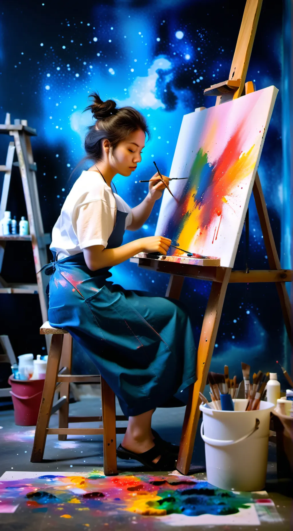 ai character: Choco Cupcake background