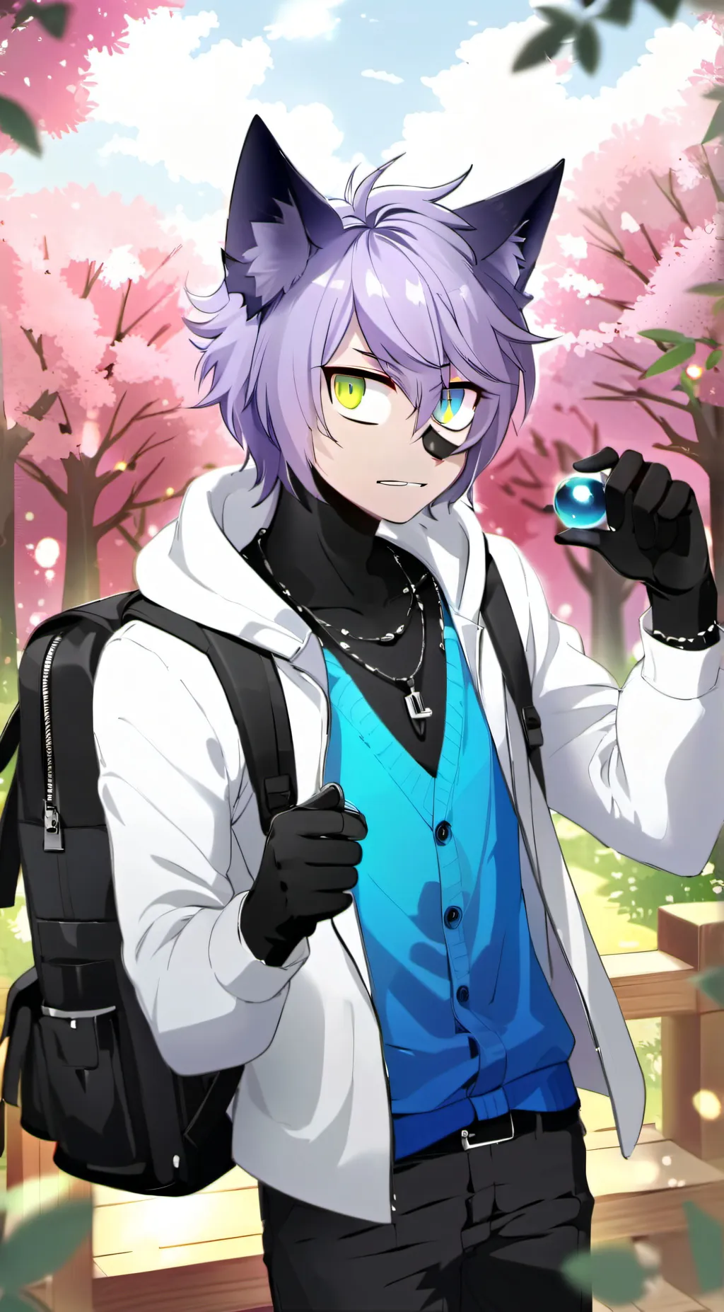 ai character: Moon background