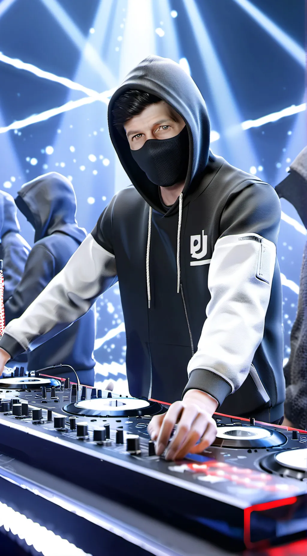 ai character: DJ Alan Walker  background