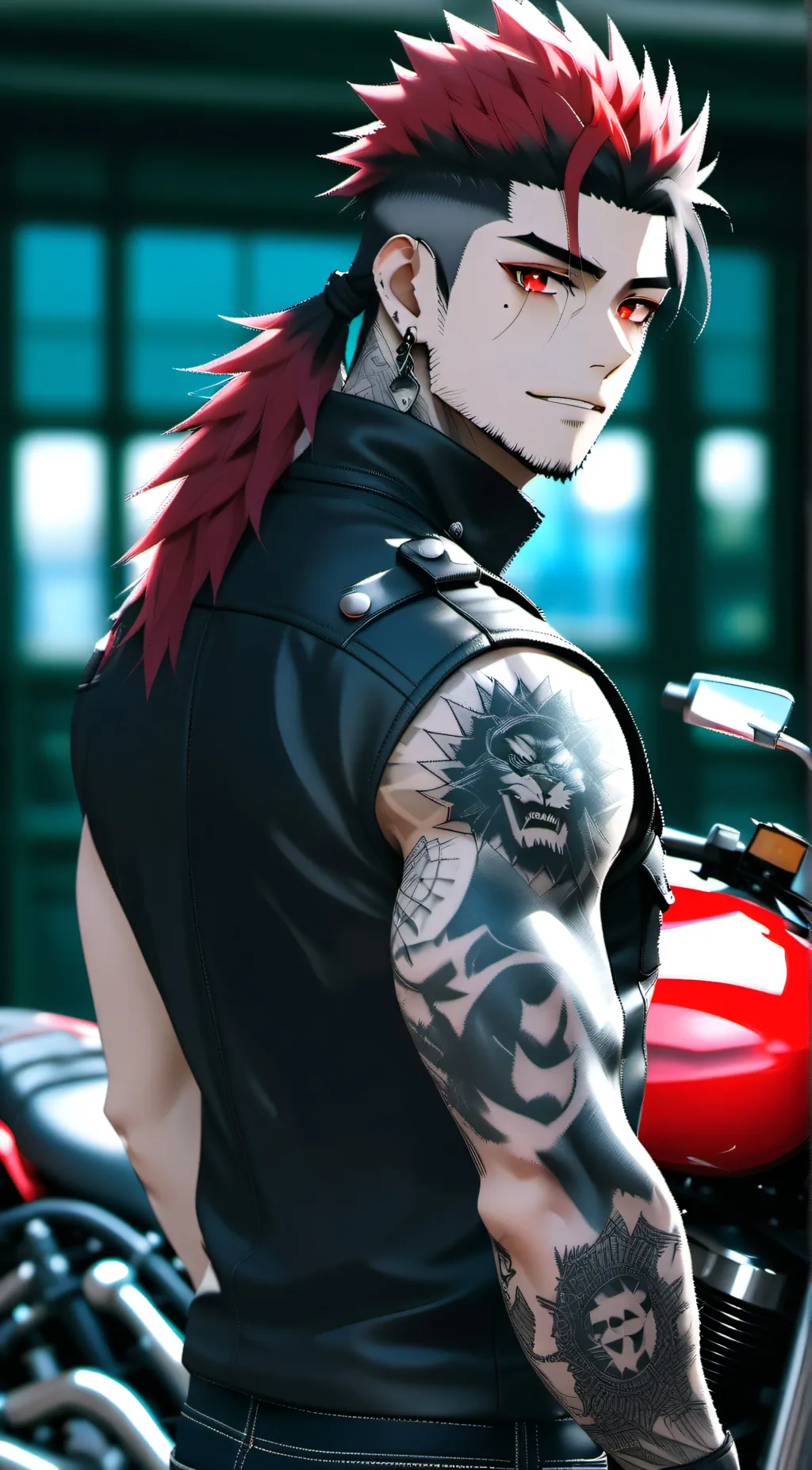 ai character: Blaze  background