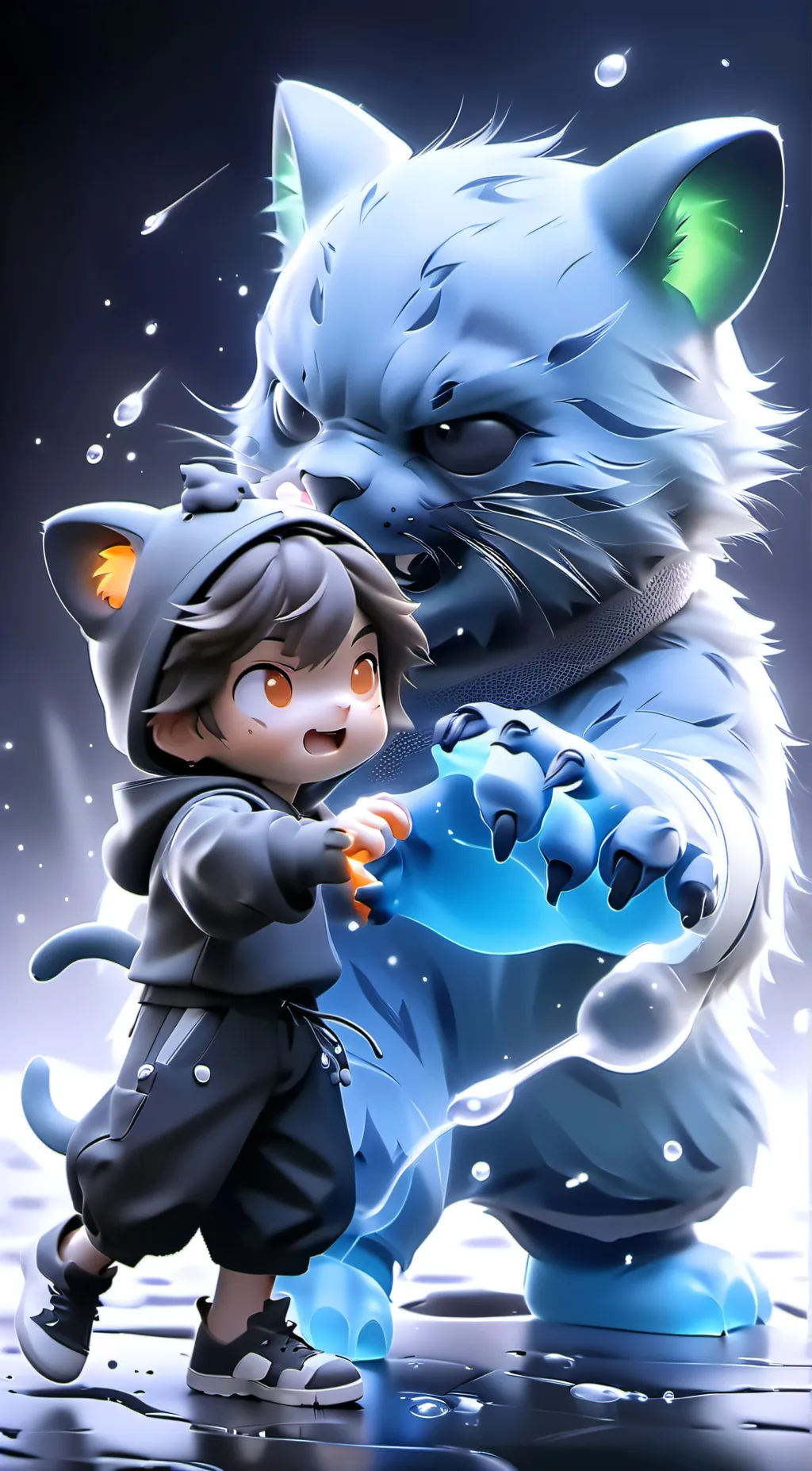 ai character: StepMeowVS.StepBe- background