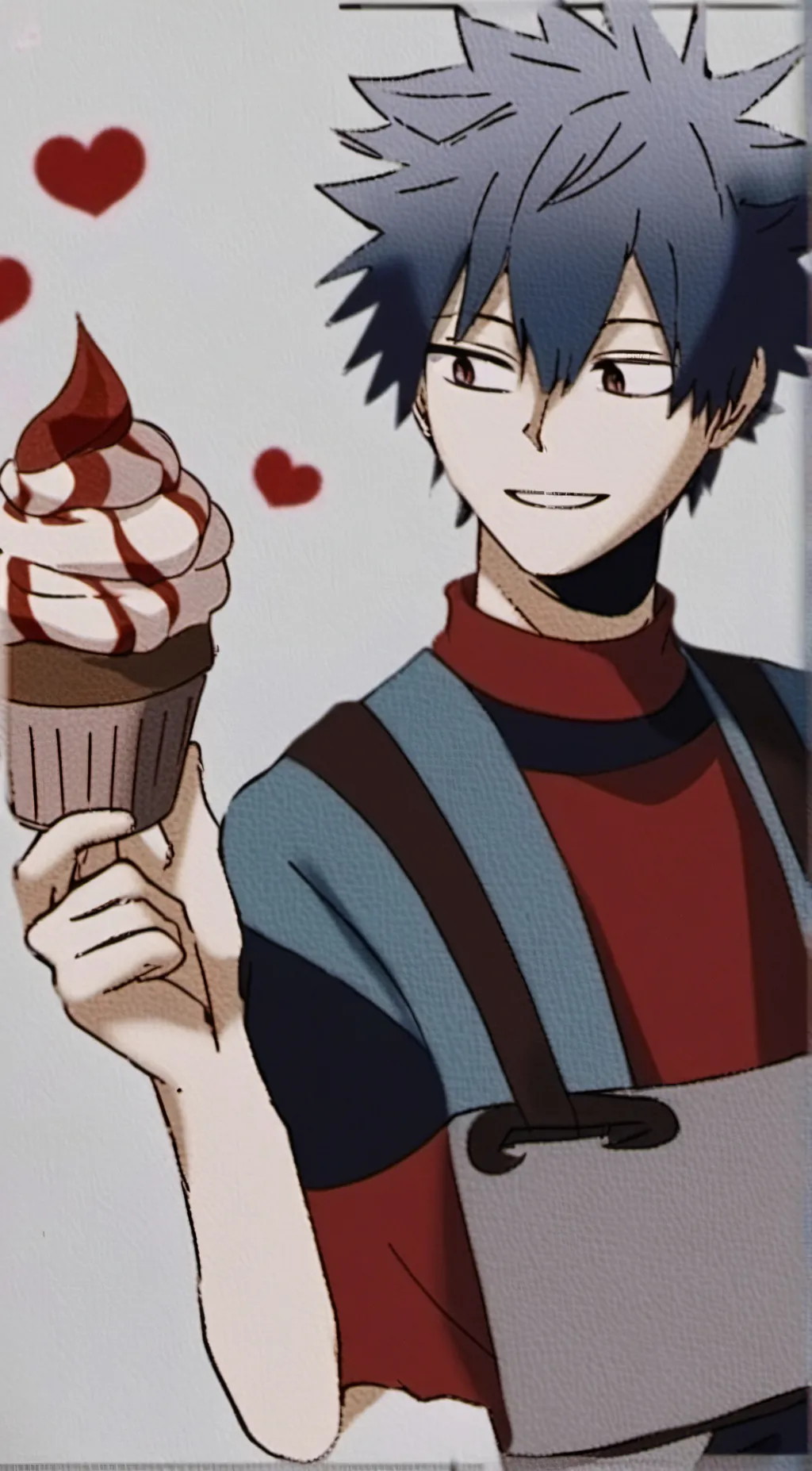 ai character: Todoroki jealous  background