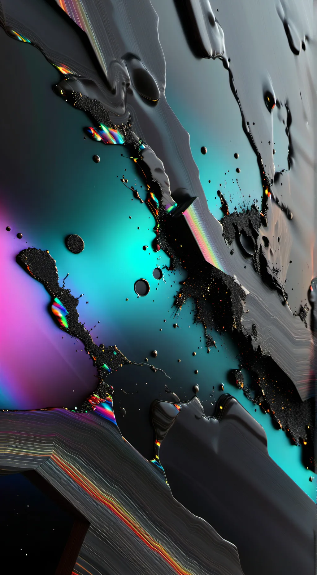 ai character: glitch infection  background