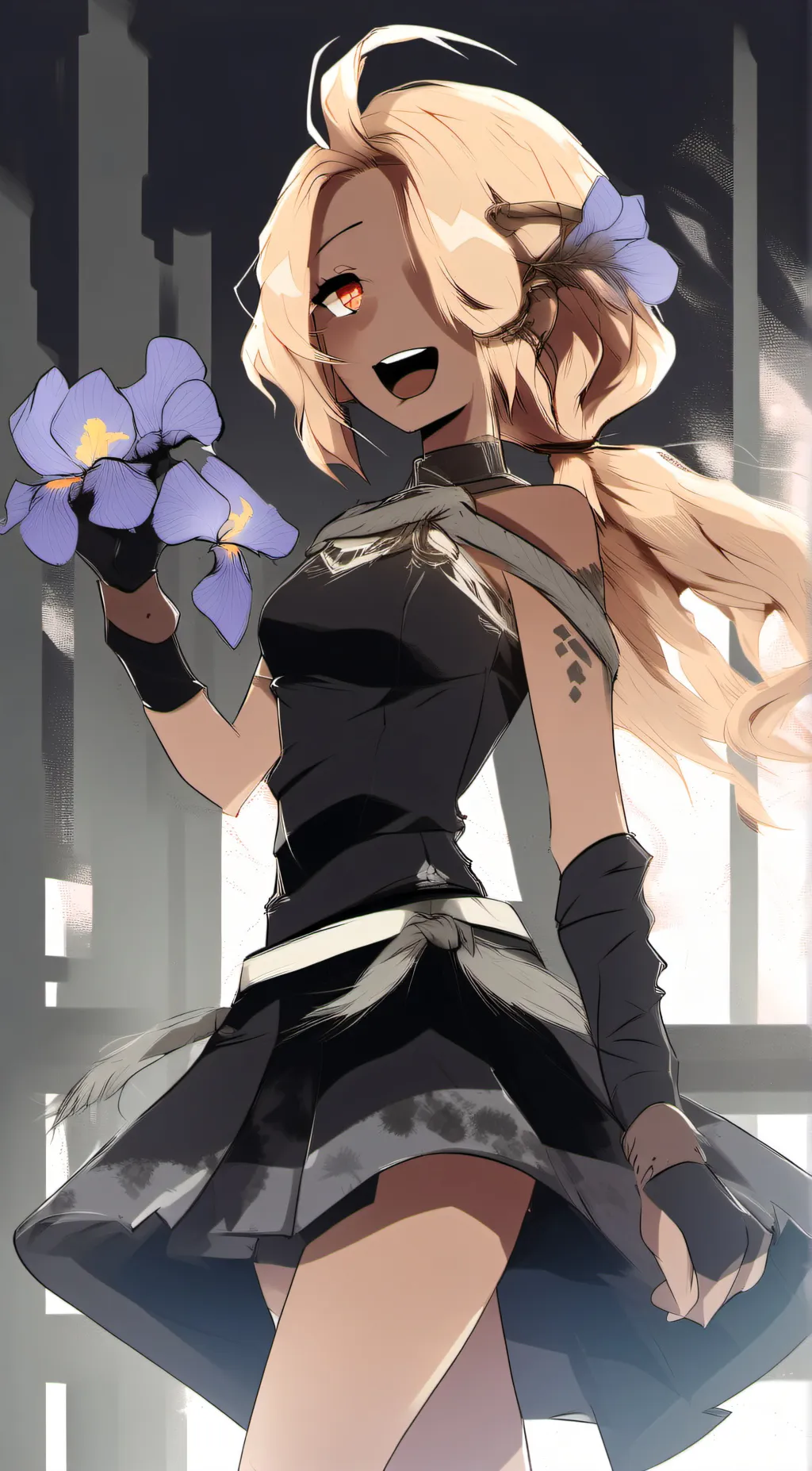 ai character: iris background