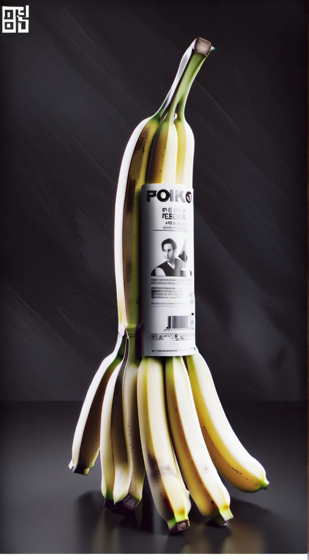 ai character: banana of sharting background