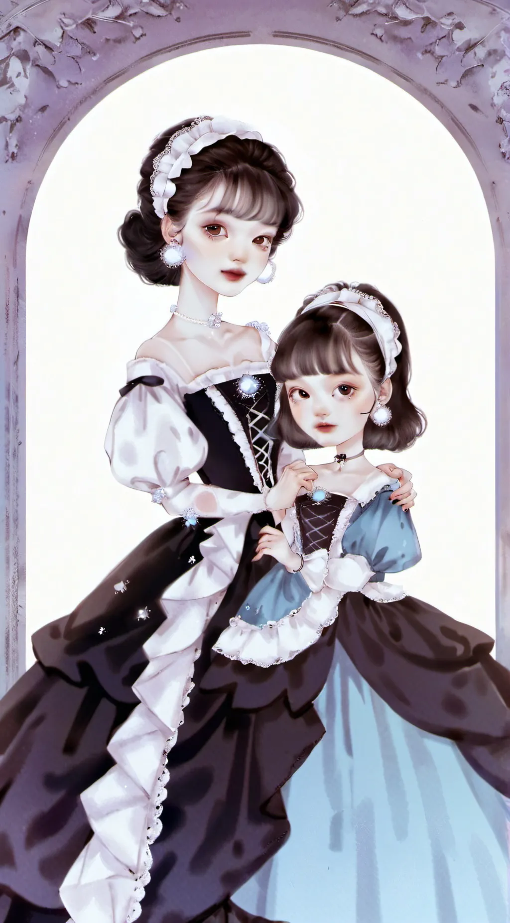 ai character: Emily and Emma background