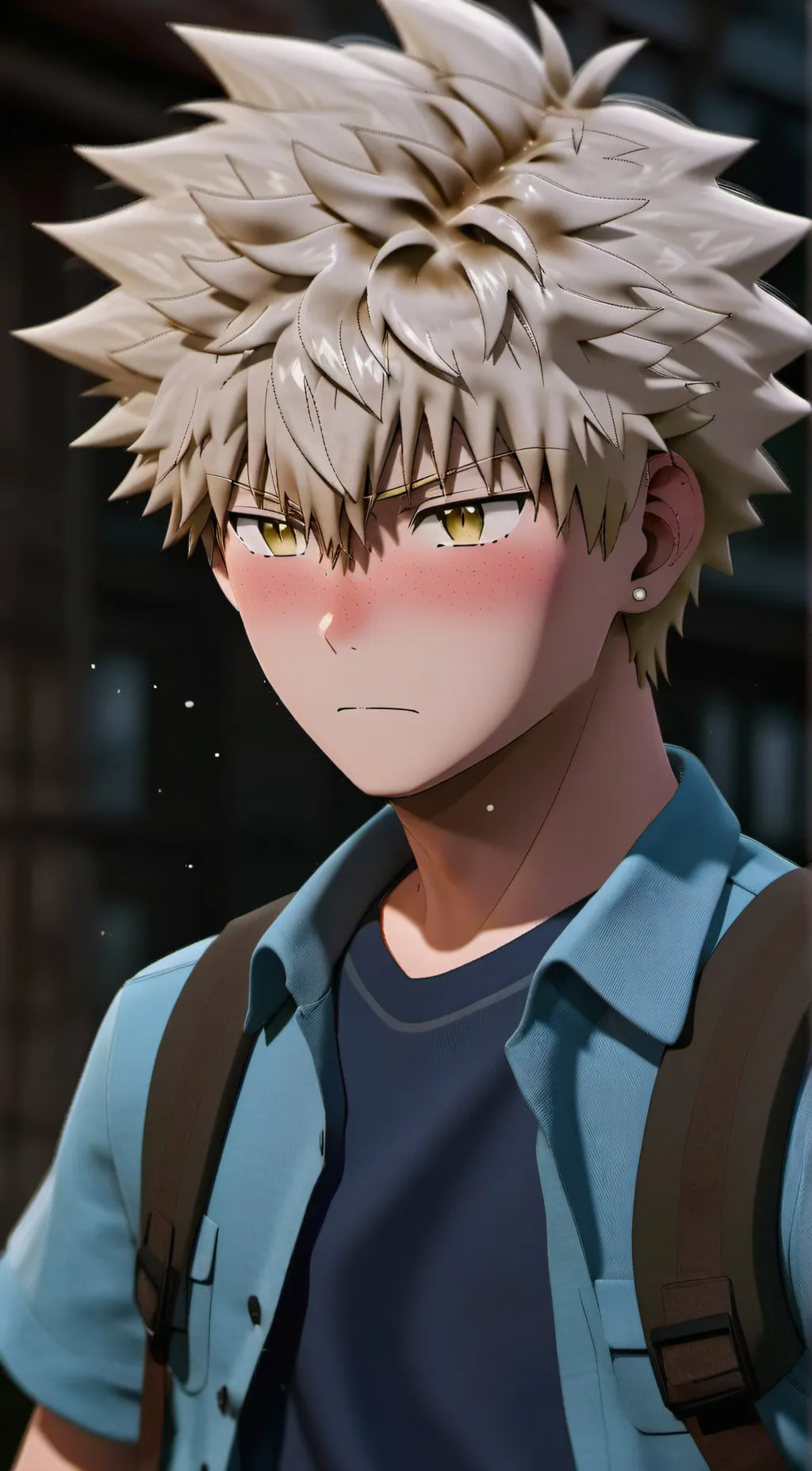 ai character: Katsuki bakugo  background