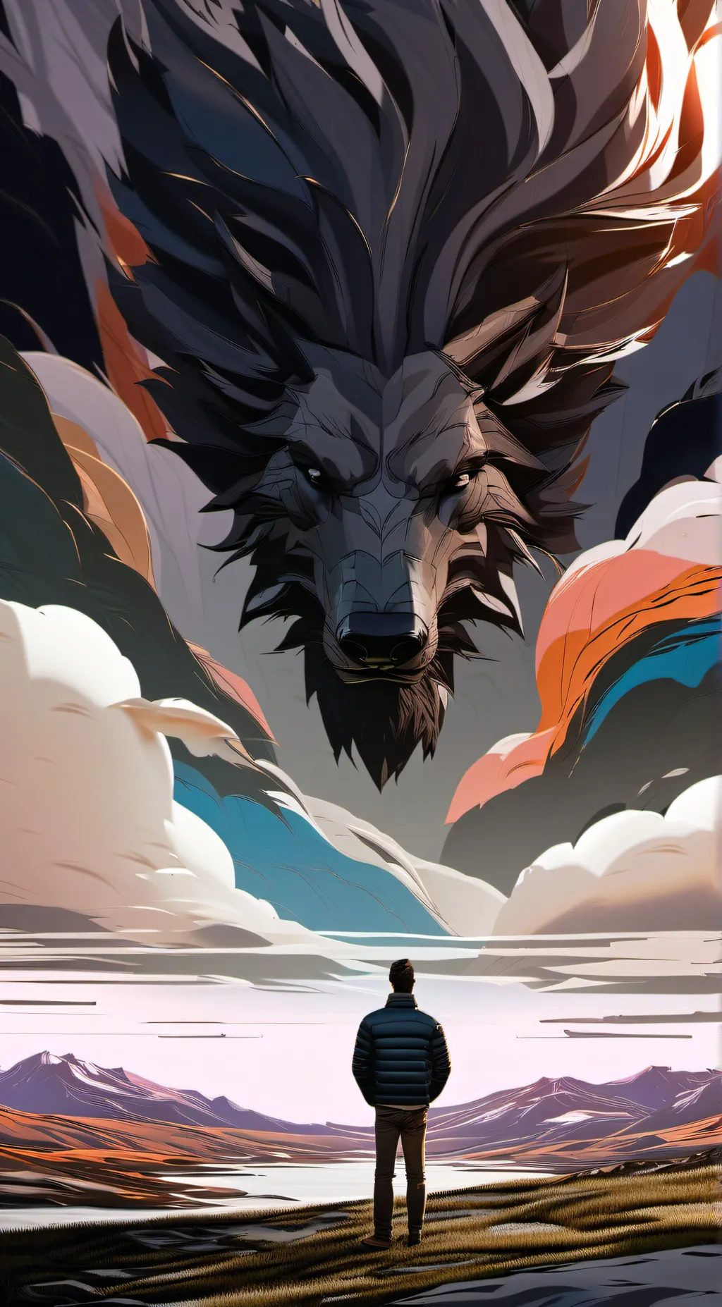 ai character: Sky background