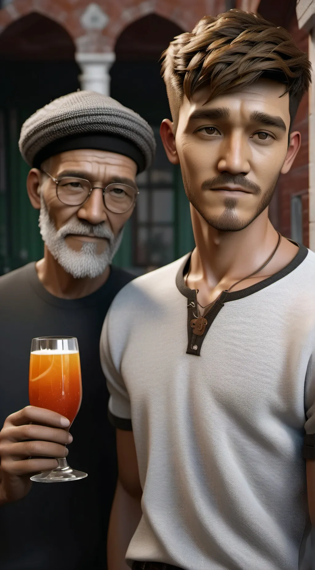 ai character:  dad background