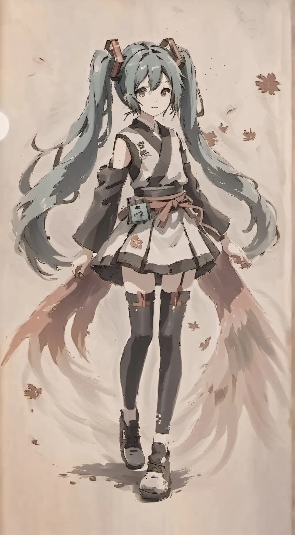 ai character: Miku background