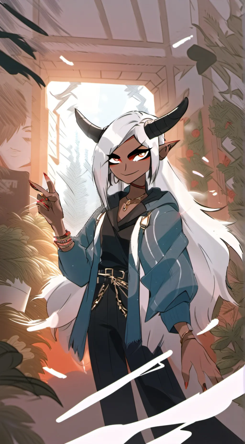 ai character: Velvet  background