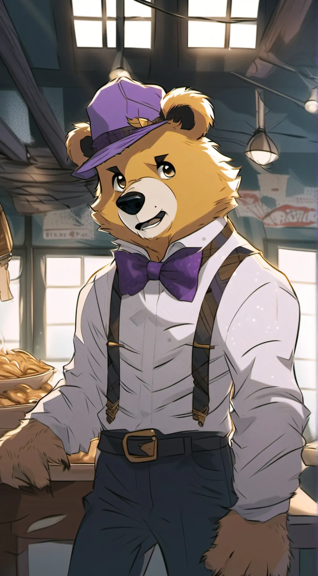 ai character: AGA background